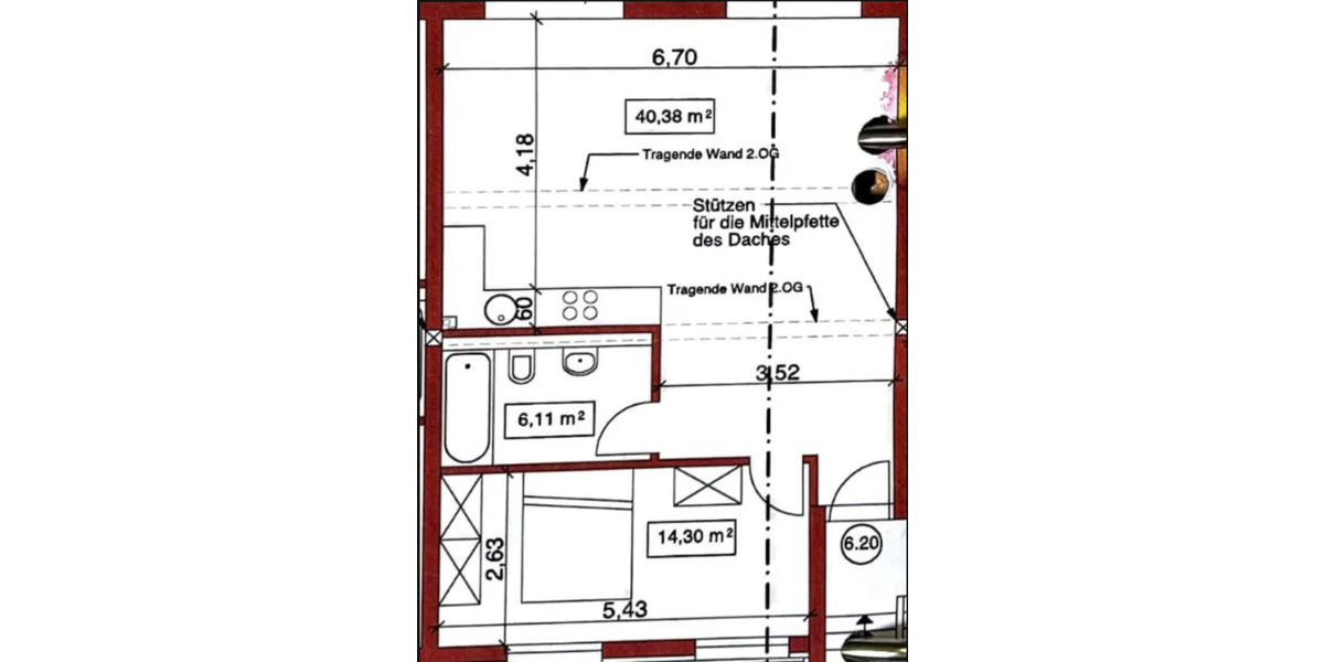 Einfamilienhaus Köln Rodenkirchen - 2.5 Zimmer, 66 m&sup2;, 1.350&euro; | Angebot:25217947
