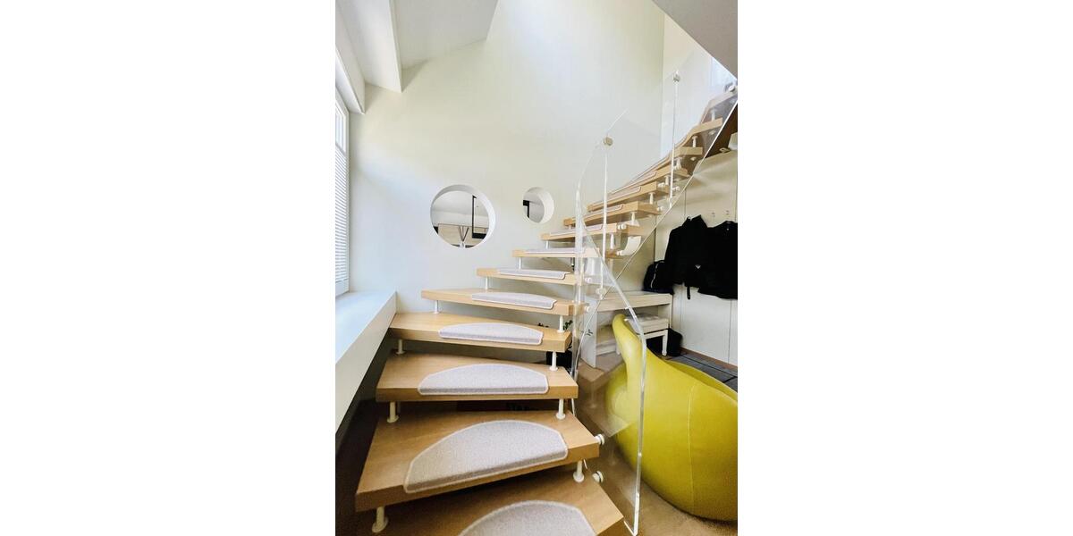 Designer Maisonette-Wohnung nähe Zoopark mit Blick ins Grüne, Fussbodenheizung, Kamin, Terrasse 5 zimmer