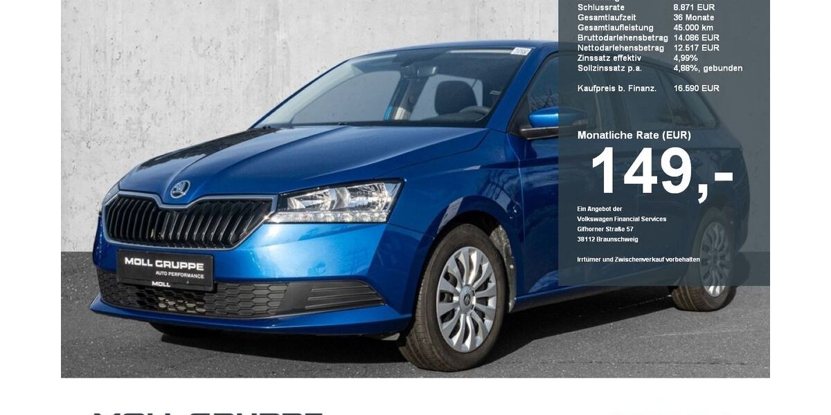 Skoda Fabia 15.004 km 16.590 &euro; Düsseldorf 40474