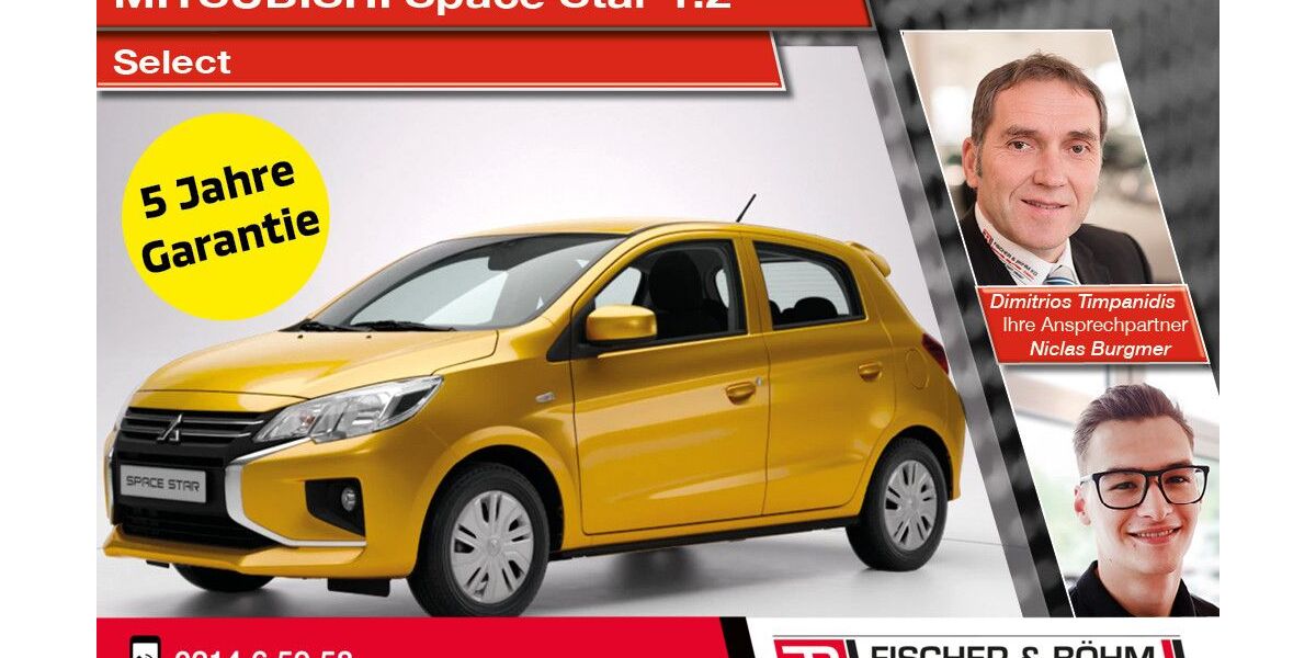 Mitsubishi Space Star 1.500 km 13.290 € Leverkusen 51373