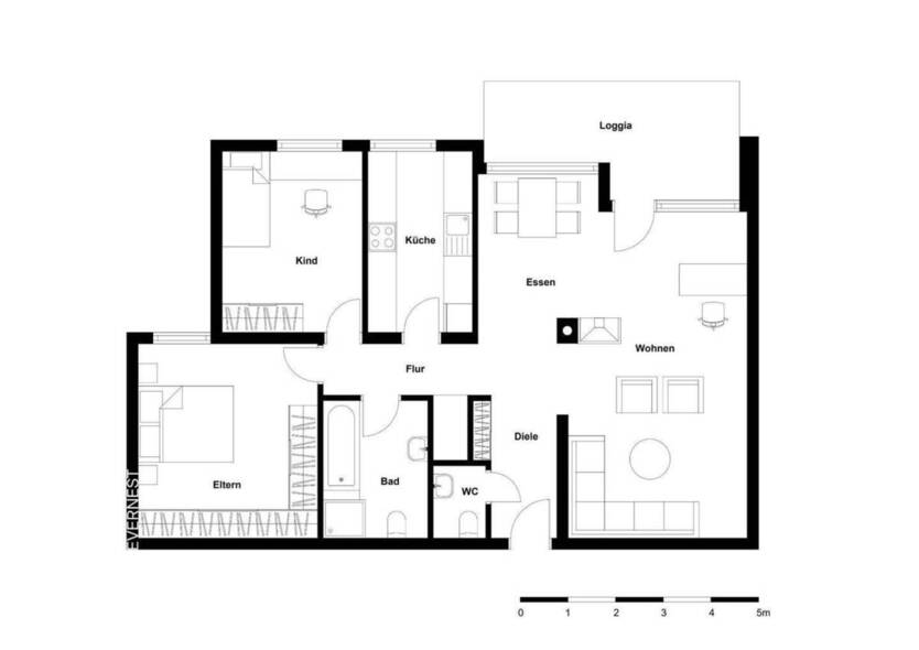 Altersgerechte Eigentumswohnung mit Sonnenbalkon und Aufzug in Ratingen-Hösel 3 zimmer