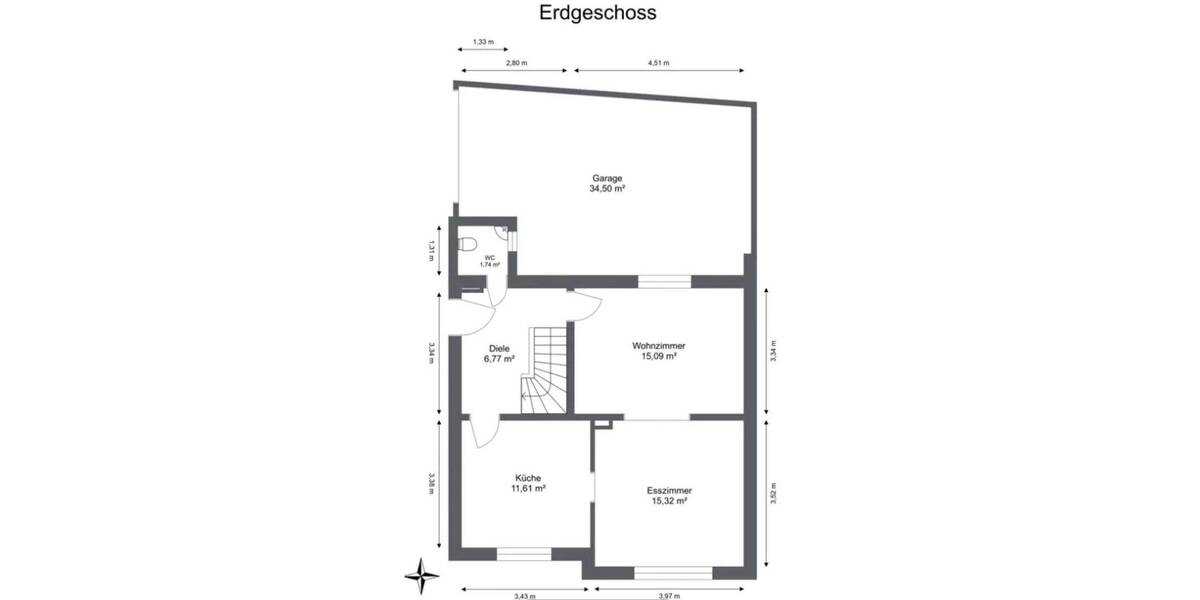 Doppelhaushälfte Remscheid Innen - 3 Zimmer, 95 m&sup2;, 268.000&euro; | Angebot:23917708