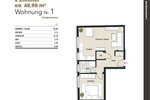 Etagenwohnung Köln Altstadt-Nord - 1 Zimmer, 48 m&sup2;, 339.000&euro; | Angebot:26418025