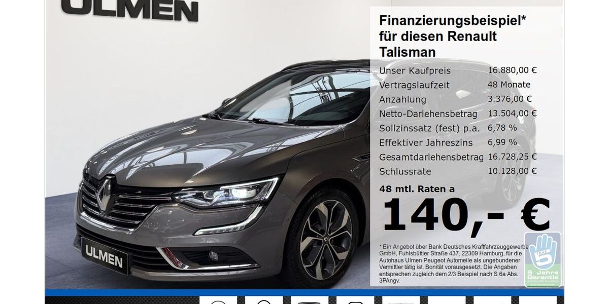 Renault Talisman 74.122 km 16.880 &euro; Düsseldorf 40233