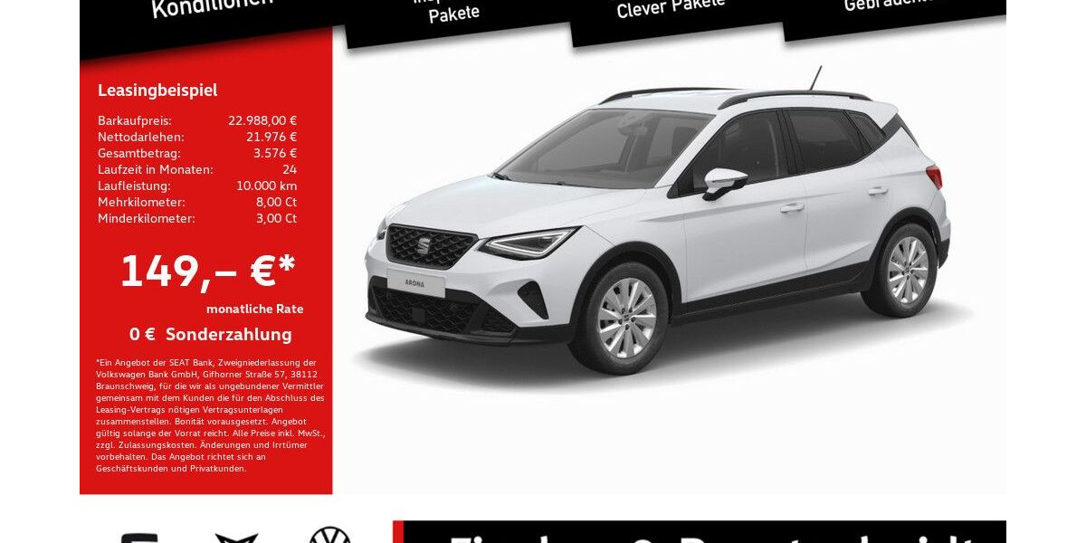 Seat Arona 25.278 km 22.988 &euro; Lohmar 53797
