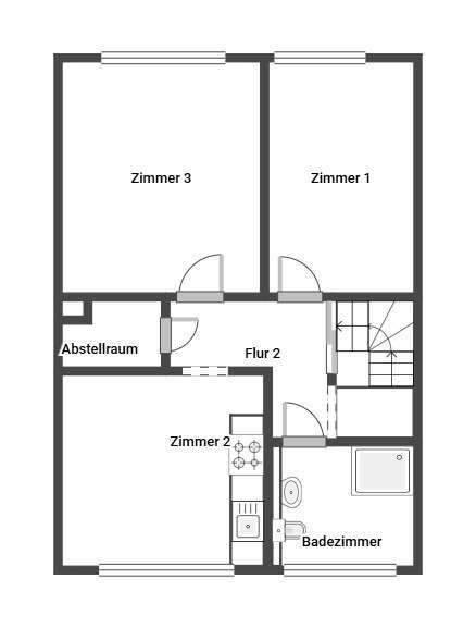 Reihenendhaus Niederkassel Rheidt - 4 Zimmer, 123 m&sup2;, 449.000&euro; | Angebot:23842298