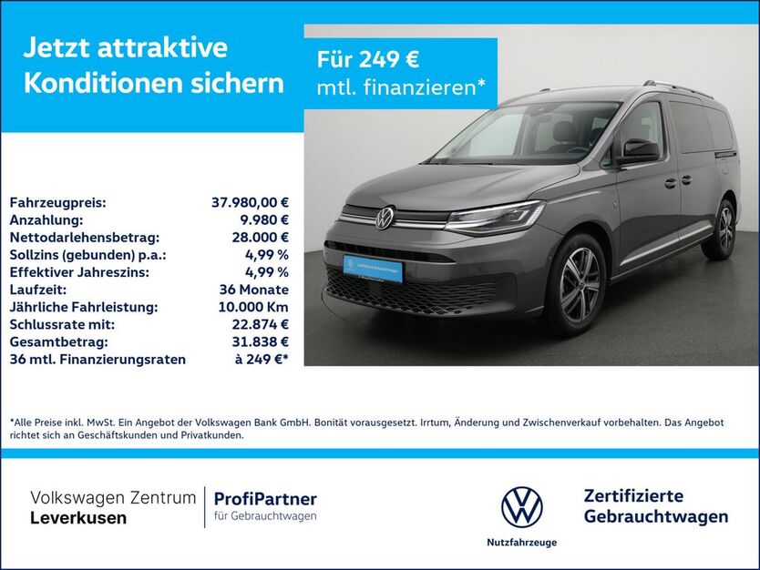 VW Caddy 3.156 km 36.480 € Leverkusen 51379