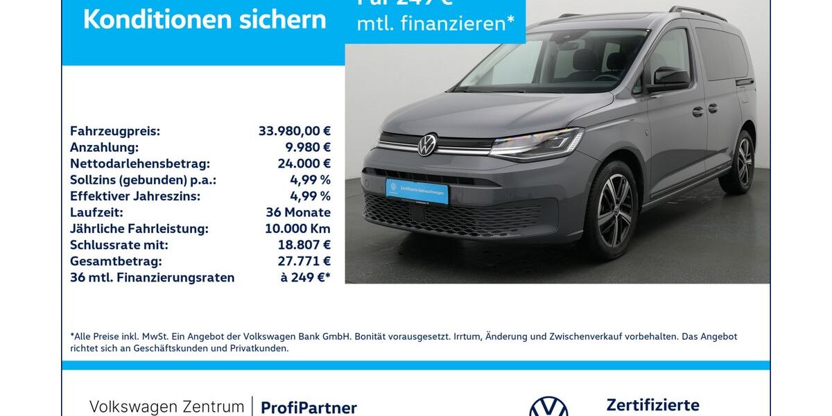 VW Caddy 11.805 km 33.980 &euro; Leverkusen 51379