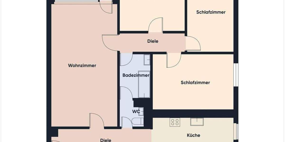 Etagenwohnung Bergheim - 4 Zimmer, 91 m&sup2;, 185.000&euro; | Angebot:25726259