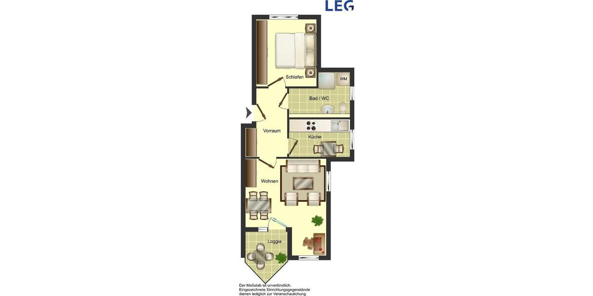 Erdgeschoßwohnung Solingen - 4 Zimmer, 72 m&sup2;, 629&euro; | Angebot:25908578
