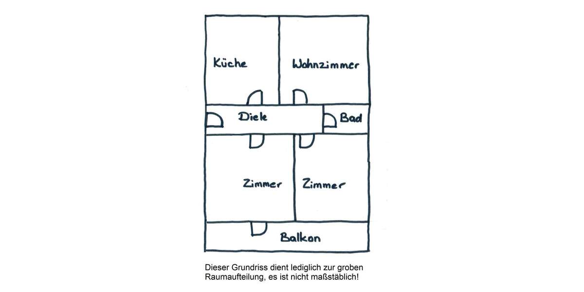 Etagenwohnung Düsseldorf Rath - 3 Zimmer, 64 m&sup2;, 790&euro; | Angebot:25212848