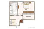Etagenwohnung Langenfeld (Rheinland) - 1 Zimmer, 45 m&sup2;, 470&euro; | Angebot:26197172