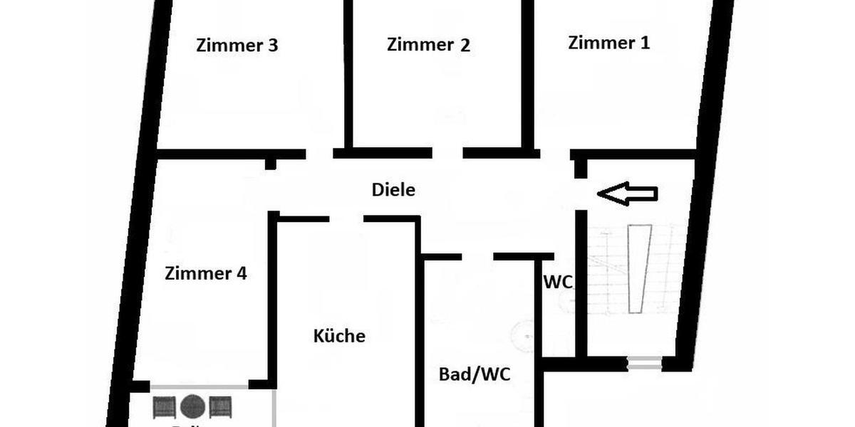 Etagenwohnung Leverkusen - 4 Zimmer, 150 m&sup2;, 1.395&euro; | Angebot:26357528