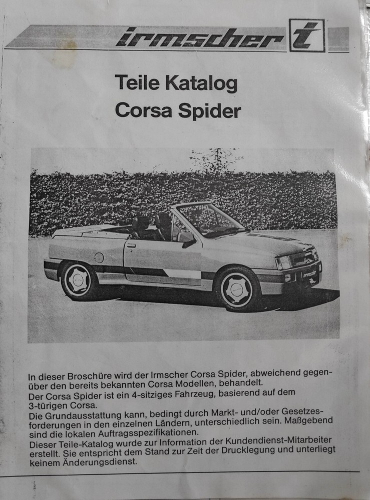 Opel Corsa A CC Cabrio Oldtimer Bj. 1984 72.155 km 12.500 € Düsseldorf 40213