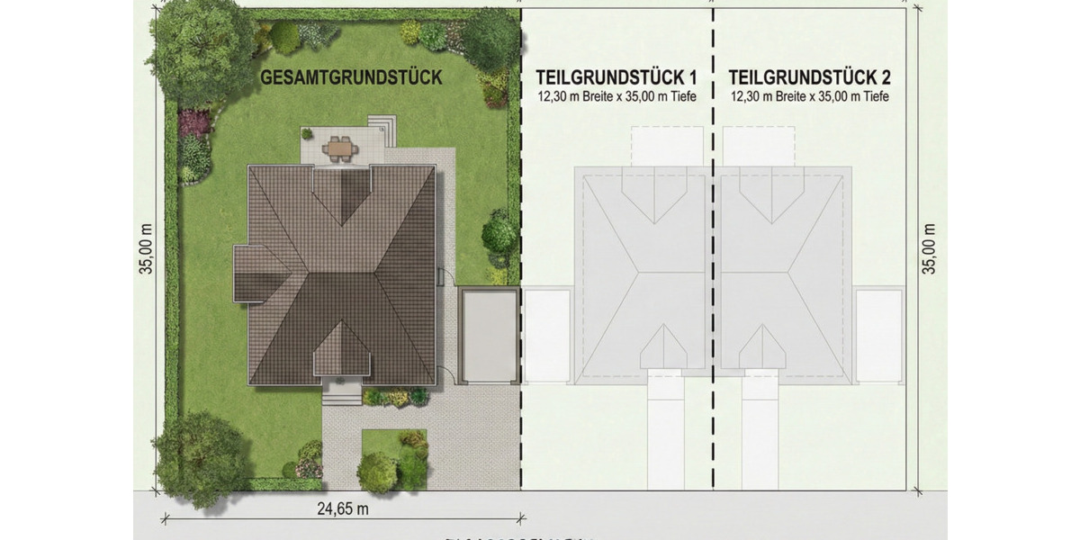 Neubau. Moderne Doppelhaushälfte mit Traumgrundstück. 3 zimmer