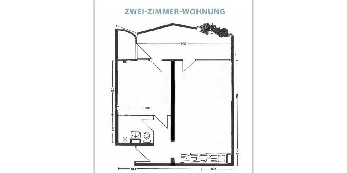 Etagenwohnung Köln Zollstock - 2 Zimmer, 47 m&sup2;, 1.040&euro; | Angebot:26306464