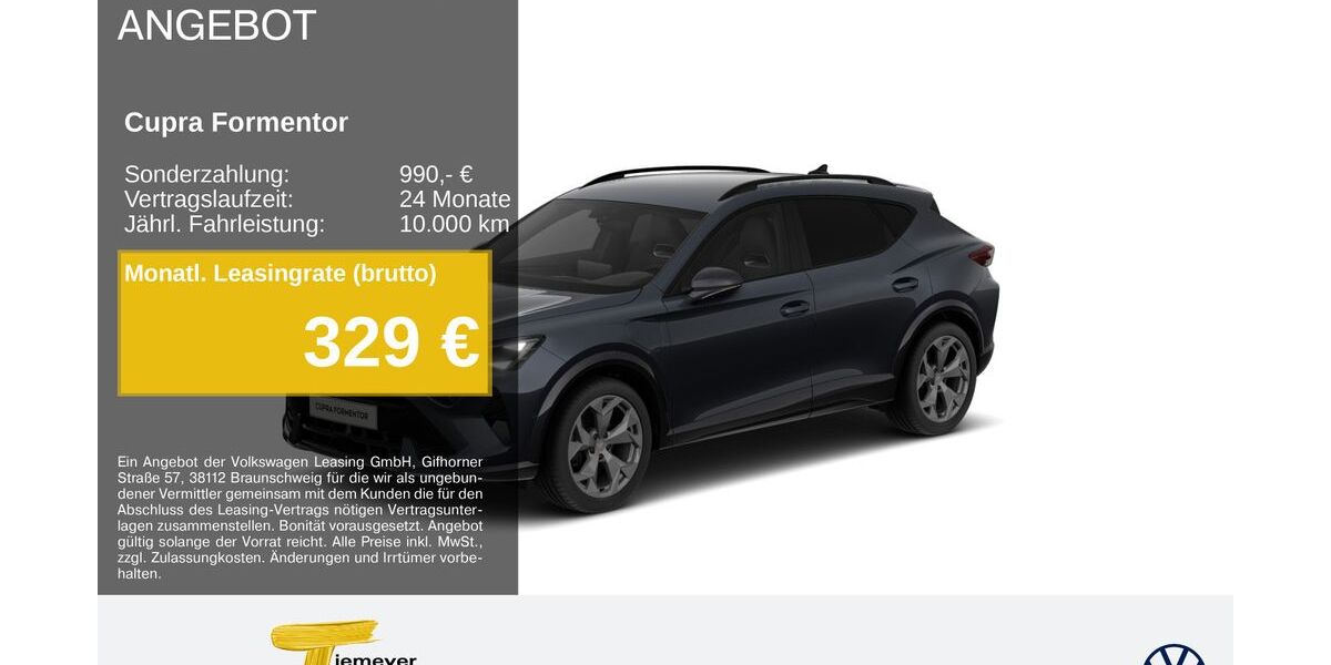 Cupra Formentor 15.104 km 34.950 &euro; Remscheid 42897
