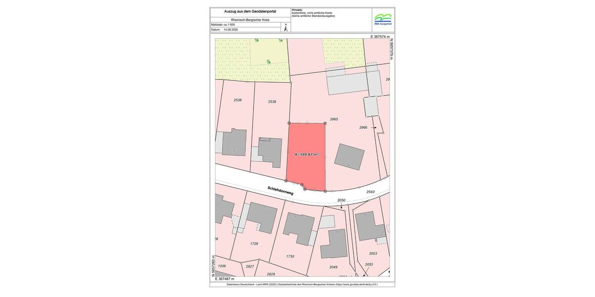 Grundstück Odenthal Erberich - 279.000&euro; | Angebot:25740759