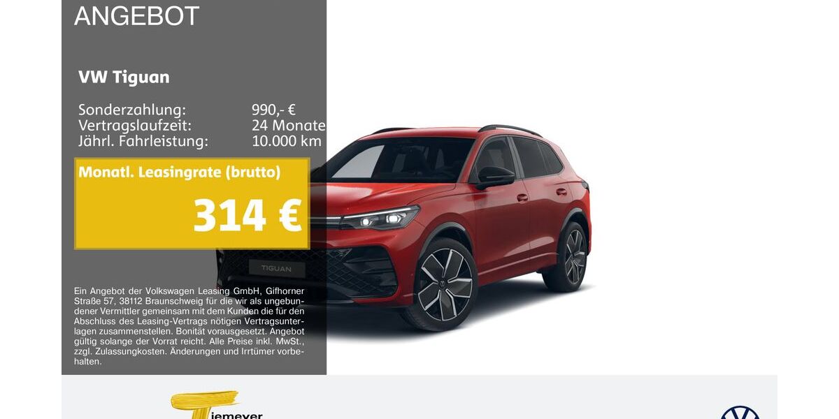 VW Tiguan 9.536 km 45.220 &euro; Remscheid 42897