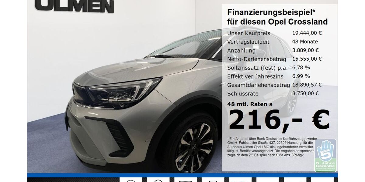 Opel Crossland (X) 19.890 km 19.290 &euro; Düsseldorf 40231