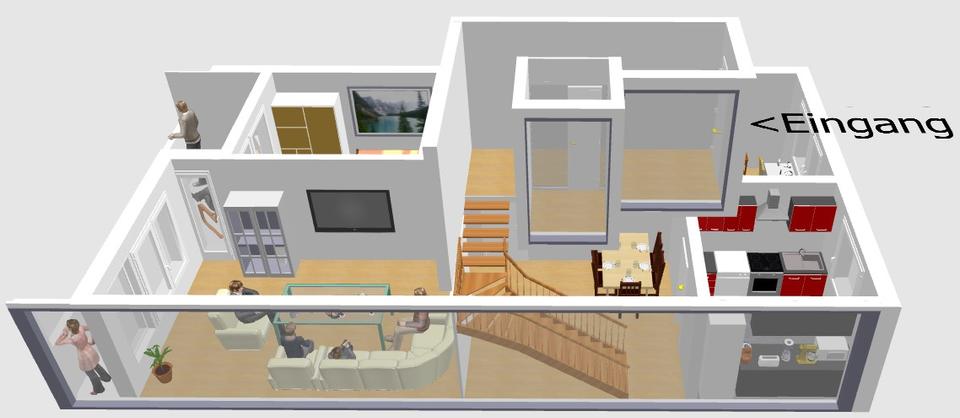 Etagenwohnung Neuss Reuschenberg - 3 Zimmer, 87 m&sup2;, 1.200&euro; | Angebot:26222248
