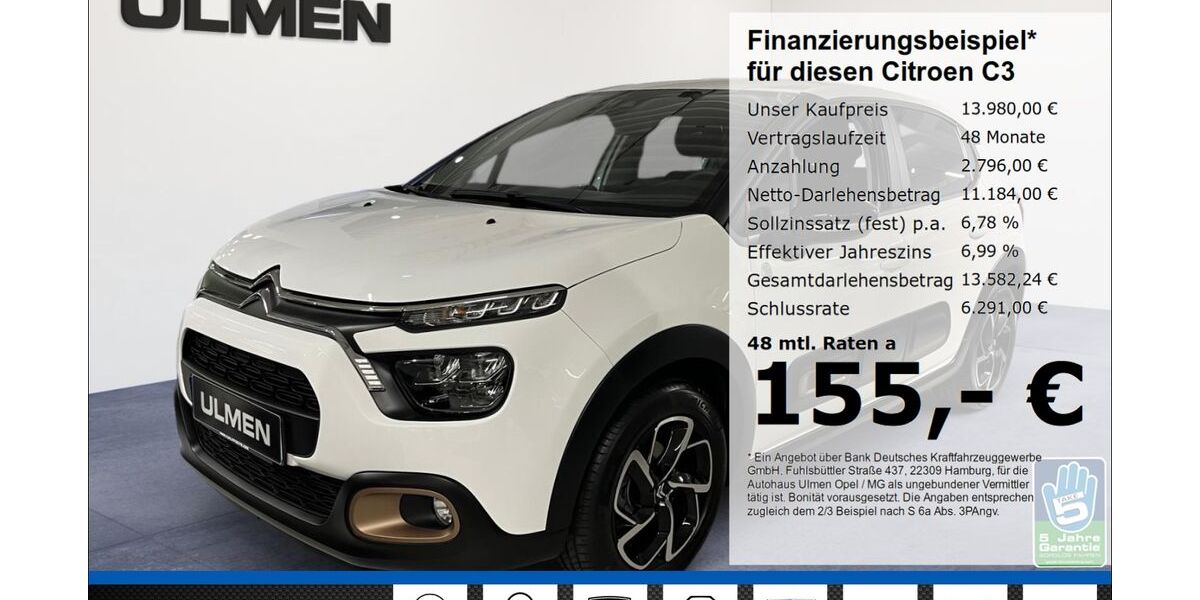 Citroen C3 38.355 km 12.999 &euro; Düsseldorf 40231