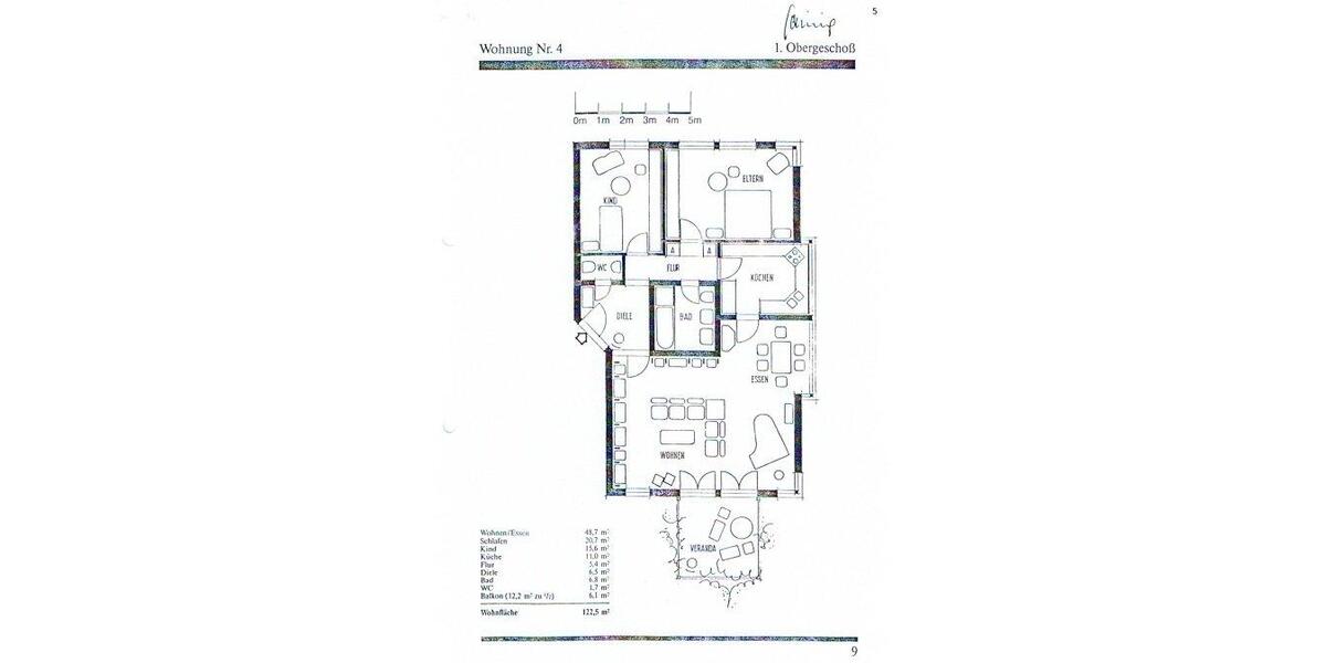 Etagenwohnung Köln Rodenkirchen - 3 Zimmer, 123 m&sup2;, 830.000&euro; | Angebot:27298964