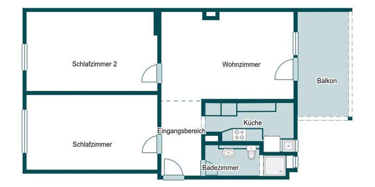Urban leben und genießen: 3 Zimmer Wohnung mit Balkon in Düsseldorf-Bilk 3 zimmer