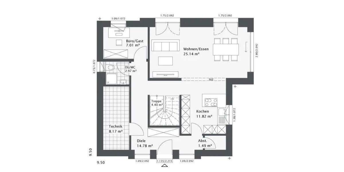 Technikfertig! Viel Geld gespart! Individuelles und modernes Haus in massiver Bauweise. 5 zimmer