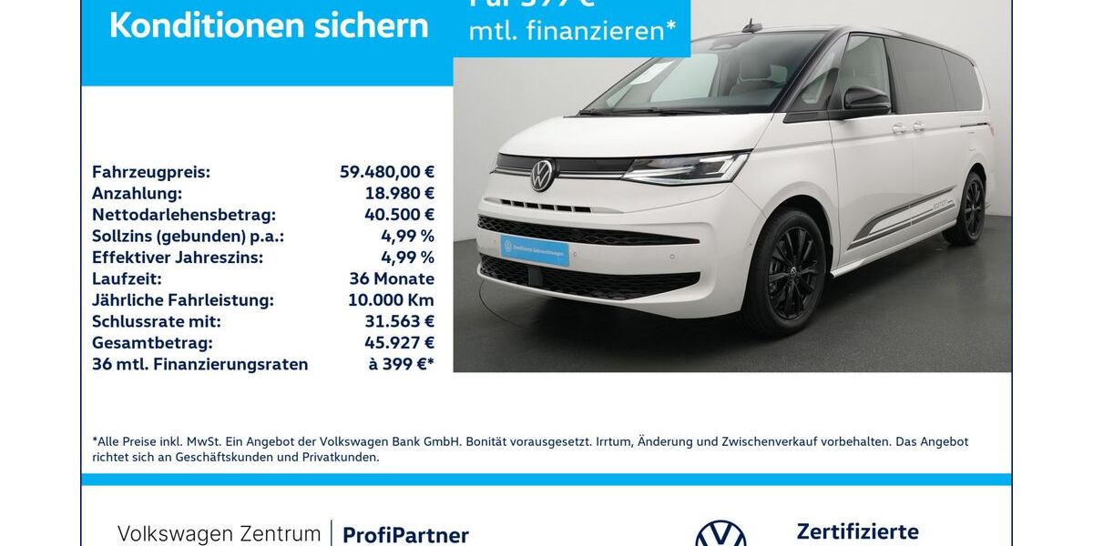 VW T7 Multivan 1.009 km 58.980 &euro; Leverkusen 51379