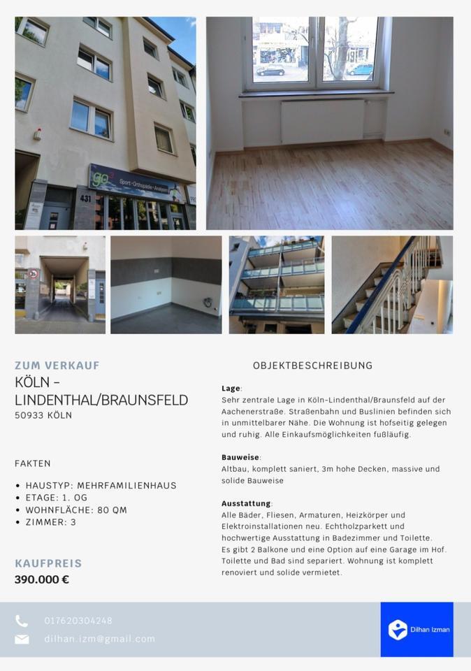 Eigentumswohnung in Köln-Lindenthal