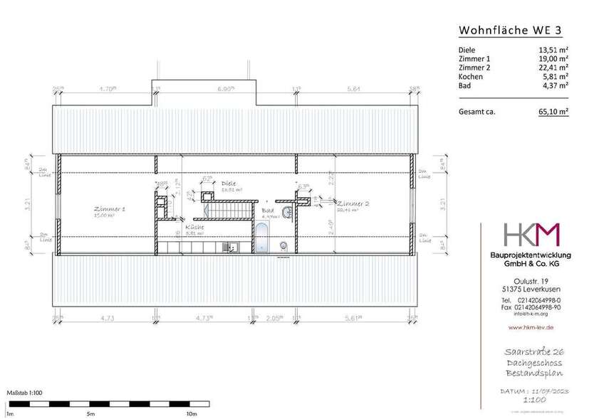 Wohnung zum Mieten in Leverkusen 700 € 65.1 m²