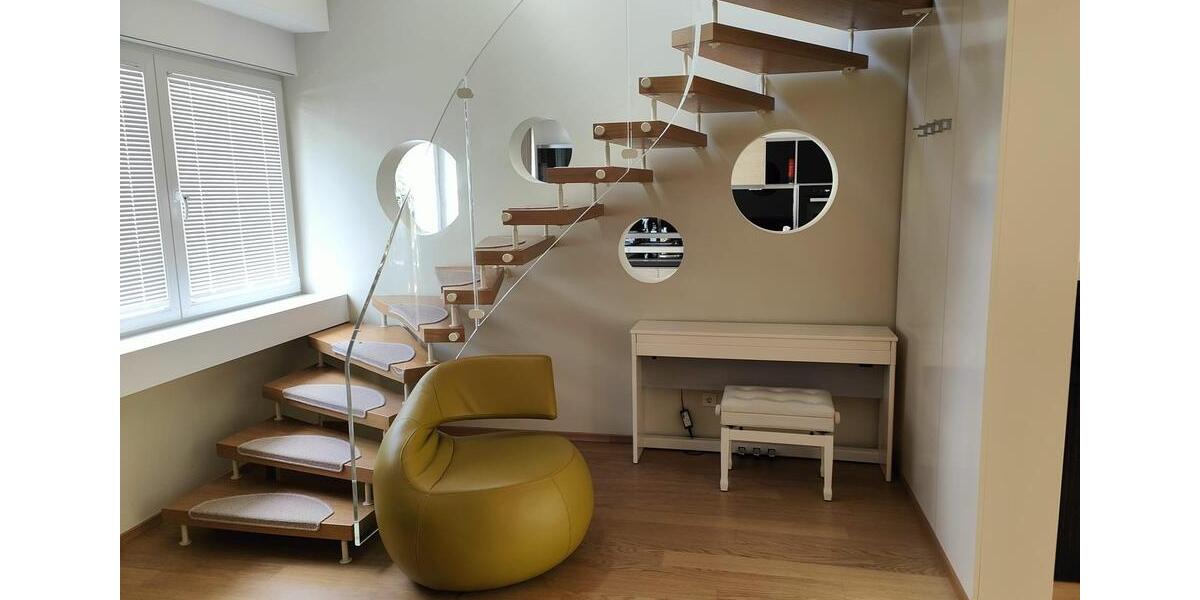 Designer Maisonette-Wohnung nähe Zoopark mit Blick ins Grüne, Fussbodenheizung, Kamin, Terrasse 5 zimmer