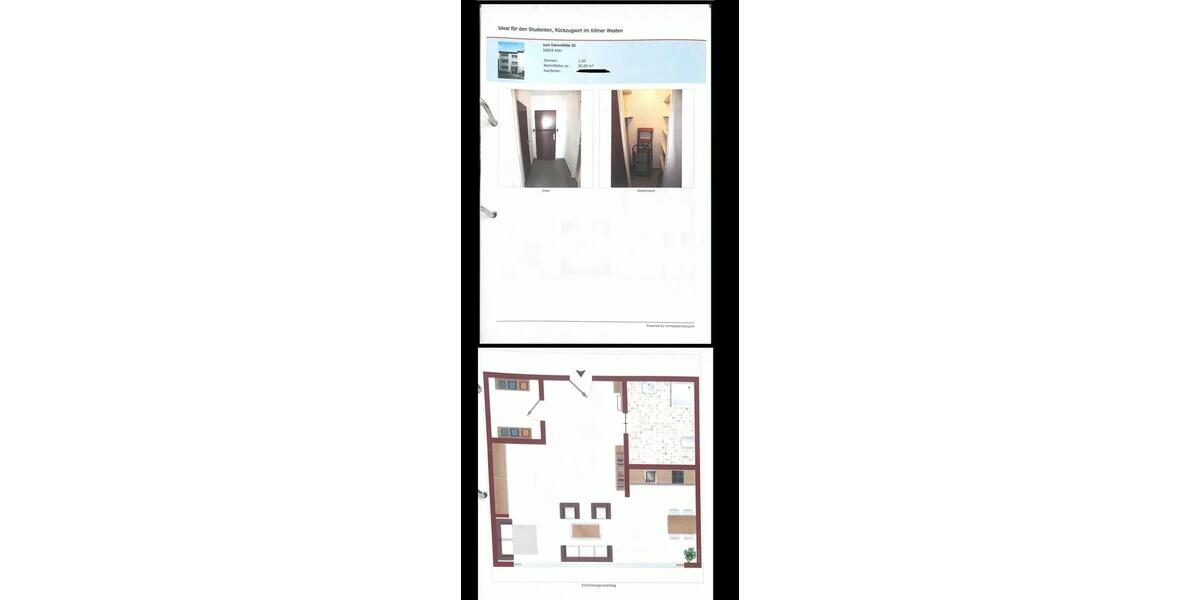 Erdgeschoßwohnung Pulheim - 1 Zimmer, 30 m&sup2;, 155.000&euro; | Angebot:25329826