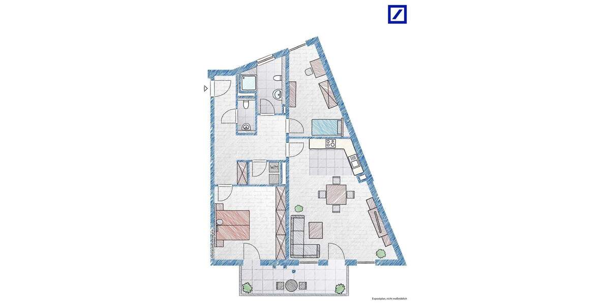 Etagenwohnung Leverkusen Schlebusch - 3 Zimmer, 90 m&sup2;, 398.000&euro; | Angebot:24459919