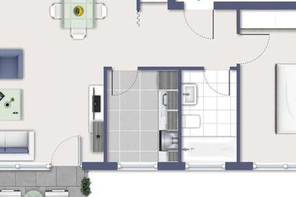 Wohnung zum Mieten in Köln 640 € 61 m² 2 zimmer