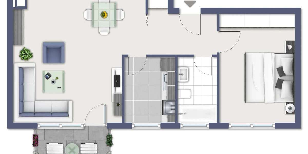 Wohnung zum Mieten in Köln 640 € 61 m² 2 zimmer