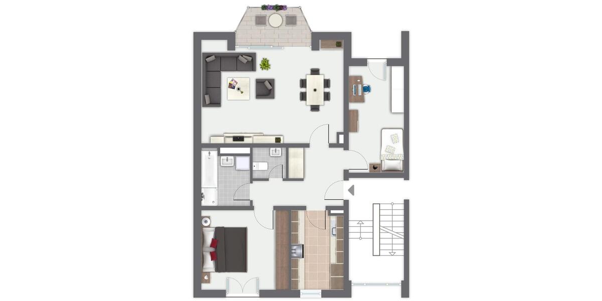 Etagenwohnung Bergisch Gladbach Frankenforst - 3 Zimmer, 80 m&sup2;, 339.000&euro; | Angebot:27122790