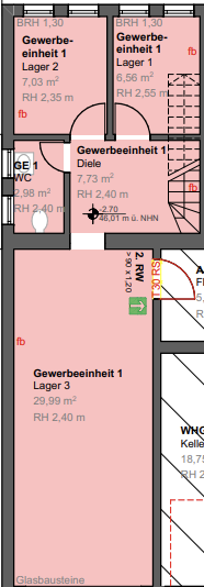 Attraktive Gewerbeeinheit mit Schaufensterfront, Lager & Stellplätzen zu Mieten zimmer