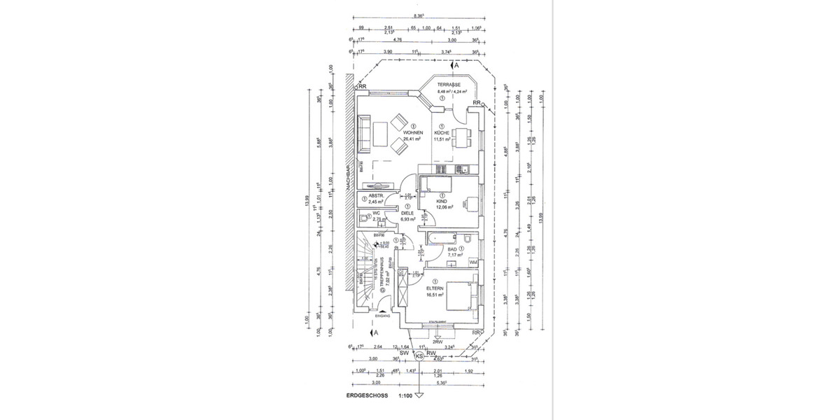Schicke 3-Zimmer Wohnung (EG) mit offener Küche zu vermieten! 3 zimmer
