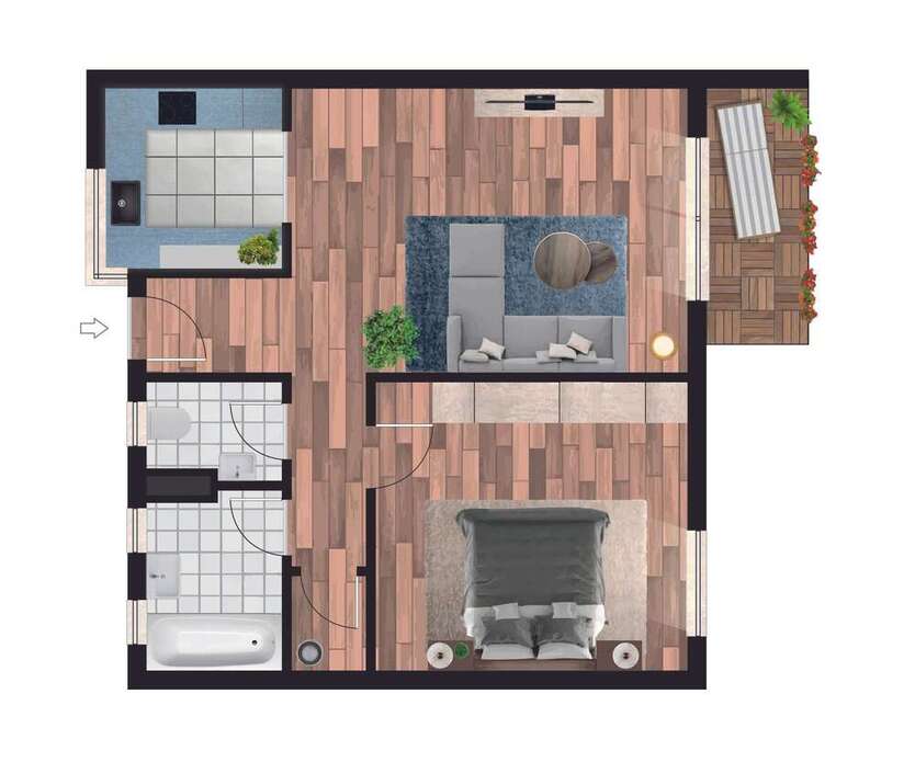 Wohnung zum Mieten in Gera 345 € 48.63 m²