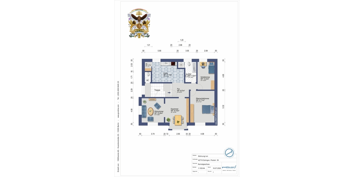 Altbaucharme auf ca. 102 m² – stilvolle 3-Zimmer-Wohnung in Solingen-Wald - Etagenwohnung Solingen Wald | Angebot:27055297