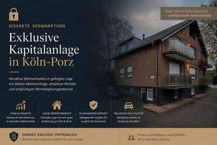 Wohnung Köln Porz - 2 Zimmer, 64 m&sup2;, 280.000&euro; | Angebot:26414854