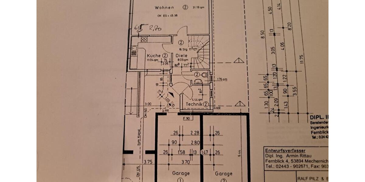 Versetzte Doppelhaushälfte in Pulheim-Sinnersdorf, Bj. 2005 4 zimmer