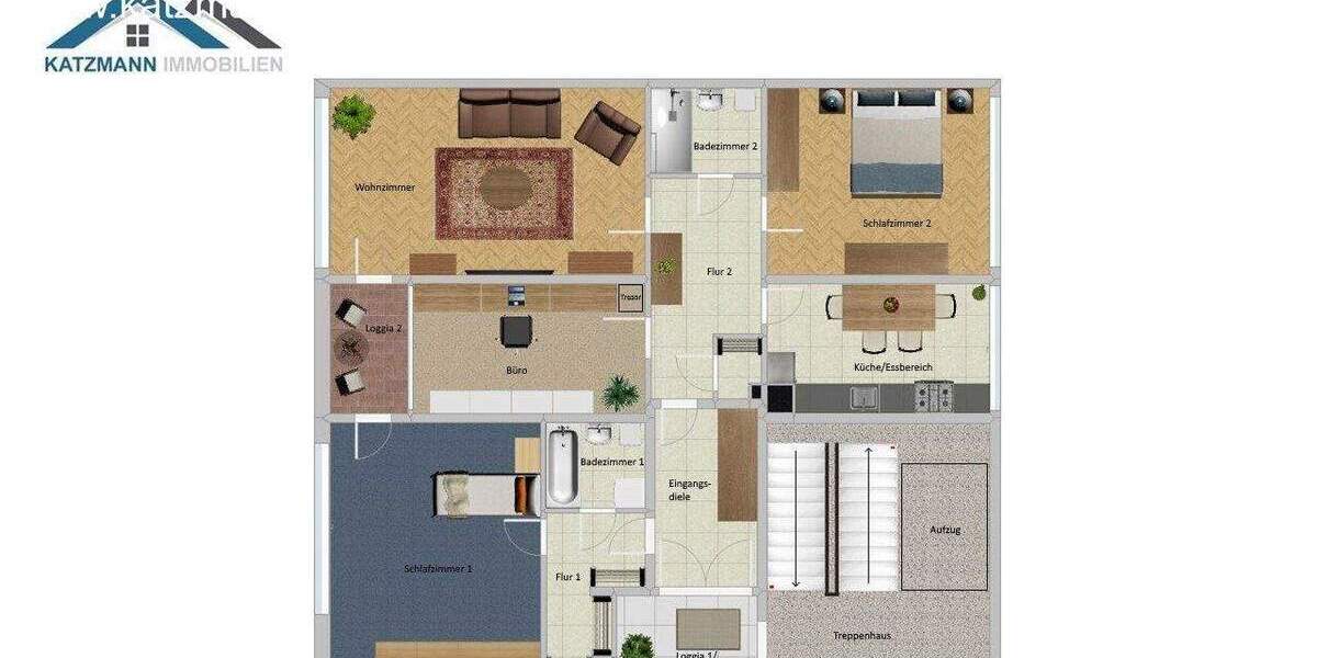 Erstbezug nach Renovierung: 4-Zimmerwohnung inklusive Zusatzapartment zu vermieten 4 zimmer