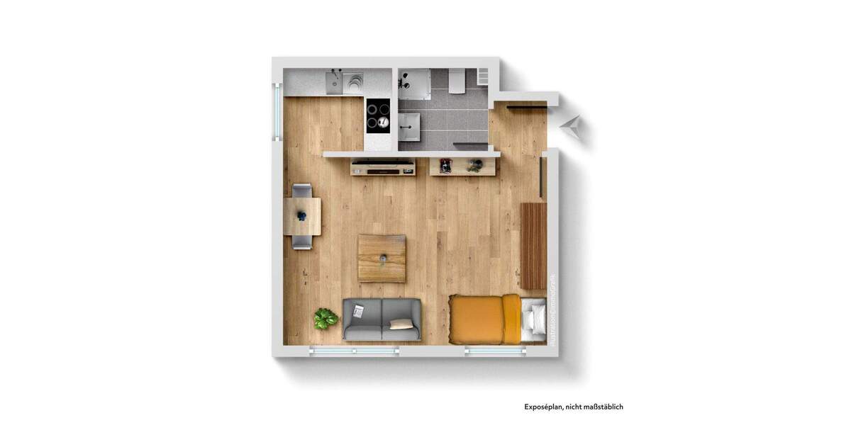 Etagenwohnung Leverkusen Opladen - 2 Zimmer, 66 m&sup2;, 149.000&euro; | Angebot:25390590