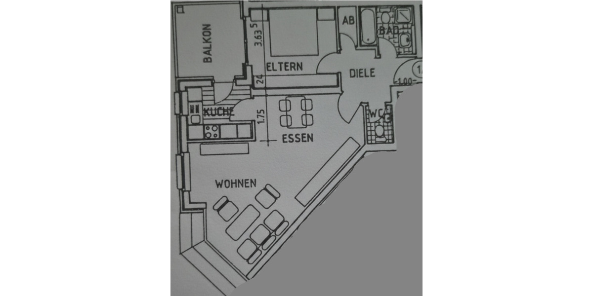 Etagenwohnung Troisdorf Bergheim - 2 Zimmer, 67 m&sup2;, 268.000&euro; | Angebot:25368996