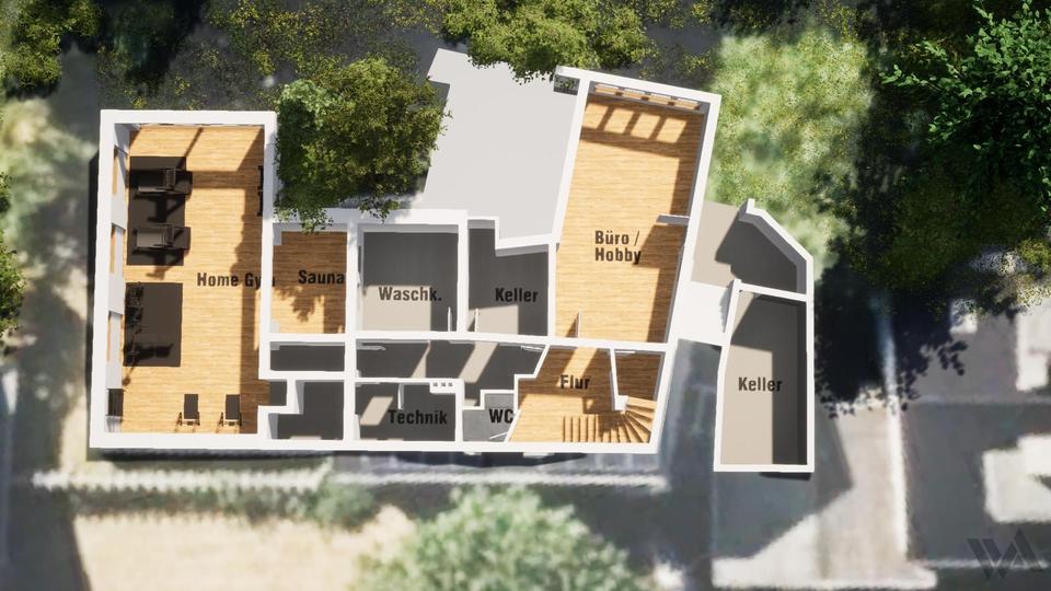 Luxuriös saniertes Einfamilienhaus mit Atelier & großem Garten 8 zimmer