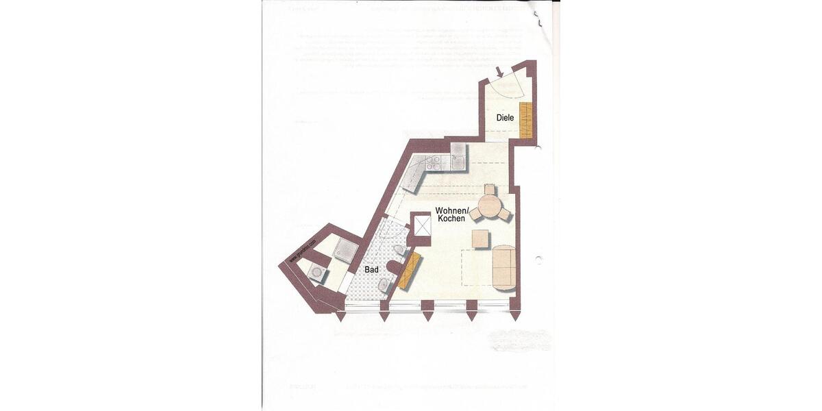 Etagenwohnung Köln Innenstadt - 1 Zimmer, 39 m&sup2;, 239.500&euro; | Angebot:24178728