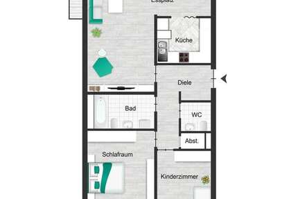 Wohnung zum Mieten in Wuppertal 890 € 93.5 m² 3 zimmer